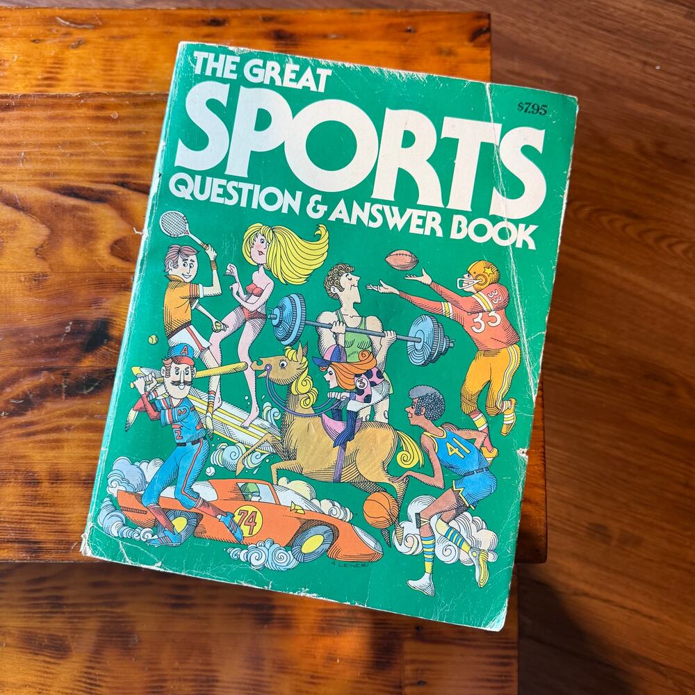 Vintage 1979 The Great Sports Question & Answer Book Large Paperback Book